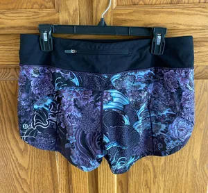 Lululemon Speed Shorts Up 2.5" Lined Dark Floral Print 8 thumbnail 1