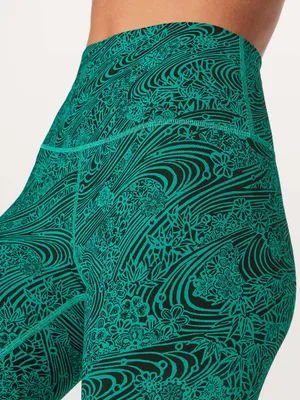 Lululemon Wunder Under High Rise Leggings Tights 28” Viridian Green Black Sz 6 thumbnail 9