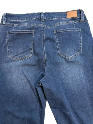 Flying Banana Los Angeles Jeans Women's 16S Bell Bottom Flare Blue Denim thumbnail 3