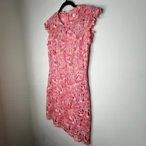 Elie Tahari Crochet Lace Mini Dress Size M thumbnail 5