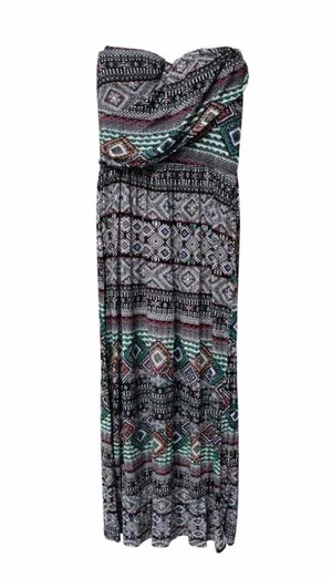 American Rag Women’s Colorful Sleeveless Bohemian Style Stretch Maxi Dress M thumbnail 1