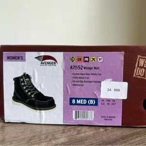 Avenger Women's Wedge Moc Work Boot Size 8 SKU#24699 thumbnail 2