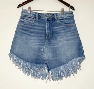 Free People Bailey Denim Mini Skirt Size 28 thumbnail 1