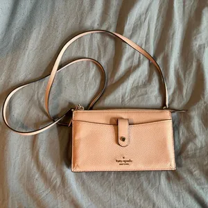 Cream Pink kate spade purse thumbnail 2