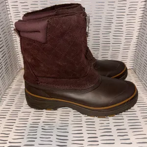 Bass Cordova Women‎ Brown Quilted Suede Waterproof Winter Duck Boots Size 7 thumbnail 4