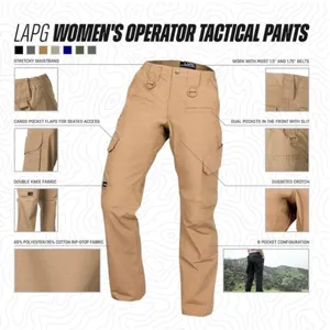 LAPG Women's Navy Uniform Tactical Pants Size 4 Blue thumbnail 6