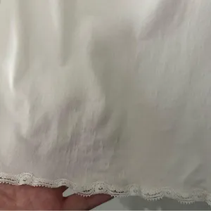 Vintage 70s 80s Vanity Fair Half Slip Medium Beige Lace Trim Side Slit 36" thumbnail 4