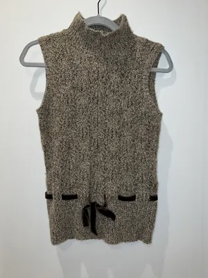 Brown Knit Sweater Vest thumbnail 2