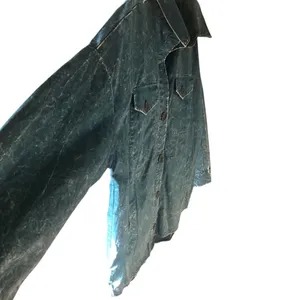 Zenana Solid Mineral Washed Shacket Size L (PTP 23” approx.) Teal thumbnail 3