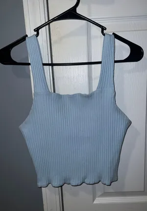American Eagle Outfitters Light Blue Tank Top thumbnail 1