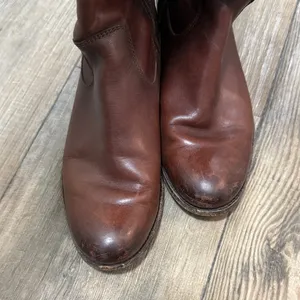 Frye Brown Leather Knee-High Boots thumbnail 2