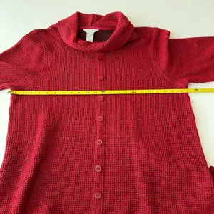Multiples Merlot Cowl Neck Sweater Size XL thumbnail 9