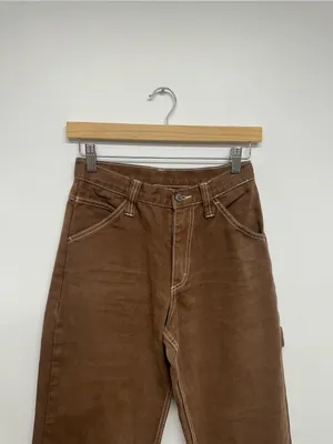 Brandy Melville John Galt Brown Carpenter Pants - Size S - Adjustable Waist thumbnail 9