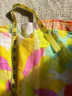 Seafolly Palm Springs Smocked Midi Dress in Lime Light Multi Floral Size Medium thumbnail 15