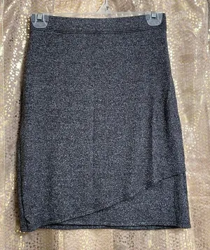 Abercrombie & Fitch gray viscose/elastane mini skirt, size XS thumbnail 1