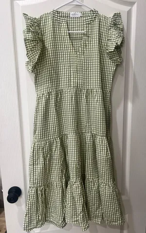 Shop the mint gingham green dress  thumbnail 1