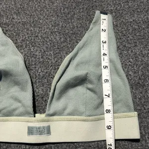 Skims Rib Plunge Bralette Size XL Mineral Green *SEE MEASUREMENTS* thumbnail 7