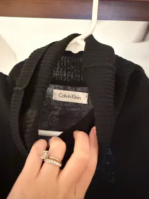 Calvin Klein Turtleneck Sweater Dress with tie thumbnail 2