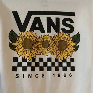 Vans White sunflower long sleeve size m(fits like small) thumbnail 3