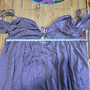 Lulus Confidence Check Dusty Purple Satin Tie-Back Maxi Dress thumbnail 9
