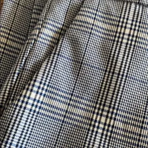 Zara Basic White, Blue & Black Plaid Dress Pants Elastic Waist Size M thumbnail 4