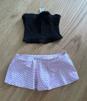 Frankies bikinis Pink Polka Dot Two-Piece Set thumbnail 1