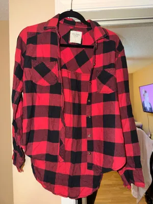 Abercrombie Flannel Plaid Shirt thumbnail 1