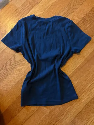 Navy Blue Hollister baby tee thumbnail 3