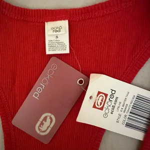 Ecko Red Y2K Ribbed Beater Sequence‎ Tank Top Size Small Red Cotton thumbnail 12