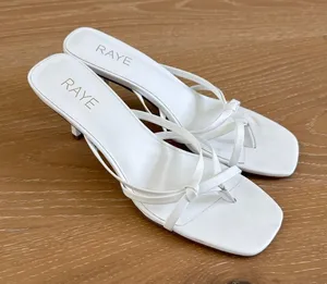Raye Kitten Heels Sandals Dax Size US 9.5 White thumbnail 1