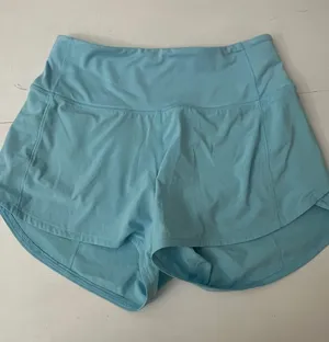 Lululemon Speed Up High-Rise Lined Short 4" Cyan Blue thumbnail 1