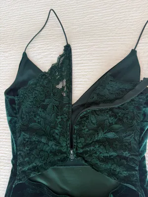 B. Darlin green velvet and lace dress size 0 thumbnail 12