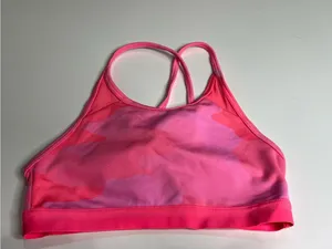 Aerie Pink Camouflage Sports Bra size small thumbnail 5