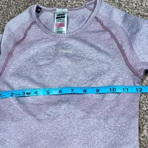 Gymshark Vital Sports Bra Top Long Sleeve‎ Dusty Rose Womens SM Gym Yoga Workout thumbnail 6