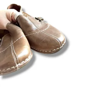 Naturalizer N5 Comfort Loafers Womens 11M Brown Leather Buckle Slip On Shoes thumbnail 5