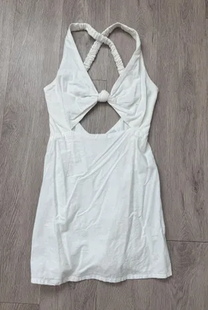 White mini cut out dress Size 4 thumbnail 1