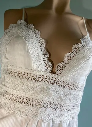 Forever 21 Ivory Lace Crochet Dress thumbnail 3