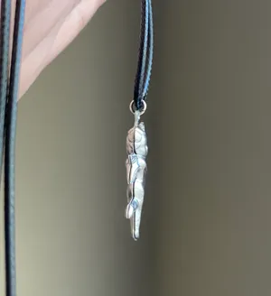 stainless steel cherub angel simple necklace👼🩵 thumbnail 6