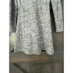 Altar'd State Gray‎ Marl Knit Asymmetrical Button Dress Medium Skater Grunge thumbnail 7