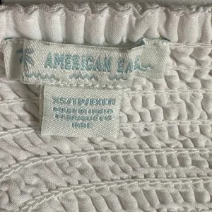 American Eagle White Lace Trim Shorts XS Boho Smocked Waist Lightweight‎ thumbnail 6
