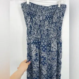 Timing size Large one piece blue and white wide‎ leg pants thumbnail 5