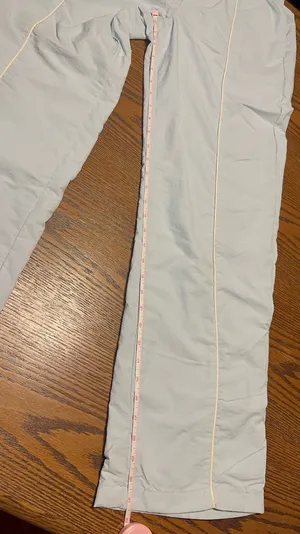 Forever 21 Baby Blue White Piping Y2K Track Pants M thumbnail 4