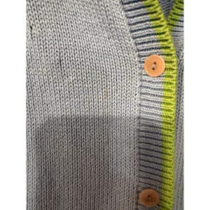 pendleton Vintage Floral Embroidered Cardigan Blue Green Trim Small thumbnail 3
