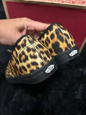 VANS off the wall leopard animal print lace up shoes sneakers women's 7.5 new thumbnail 4
