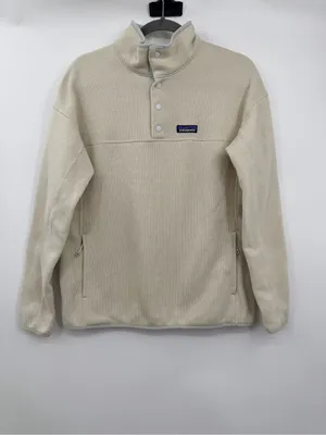 Patagonia Better Sweater Marsupial Pullover‎ Women L Cream Snap Fleece thumbnail 2