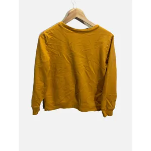 Gap Sweatshirt Womens Medium Yellow Logo Pullover Fleece Crew Neck Casual Sporty thumbnail 4