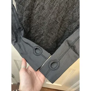 Lululemon Rest Less Pullover Black Textured Long Sleeve Crewneck Top Size XXXS thumbnail 4