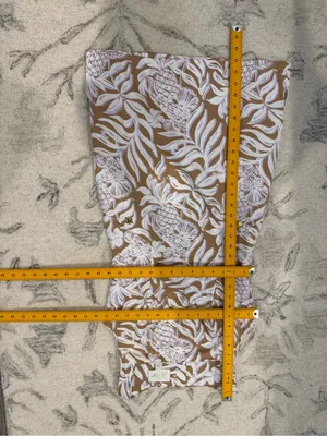 Lilly Pulitzer Tan Dress with White Tropical Floral Print NWOT thumbnail 13