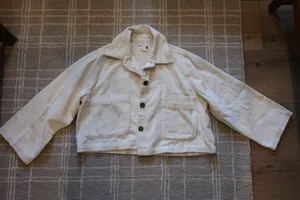 Back Beat Co. Cream Corduroy Crop Jacket thumbnail 1