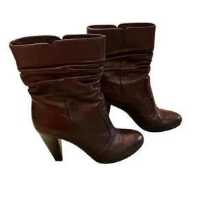 Via Spiga Pavan Black Calf Leather Slouch Ankle Boots Womens 8.5M Classic in EUC thumbnail 6